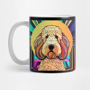 Art Deco Goldendoodle Mug